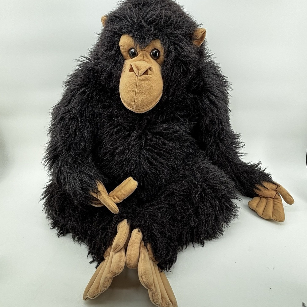 HANSA Chimpanzee 32 InRealistic Animal Stuffed Toy Sitting Mama Life Large Plush